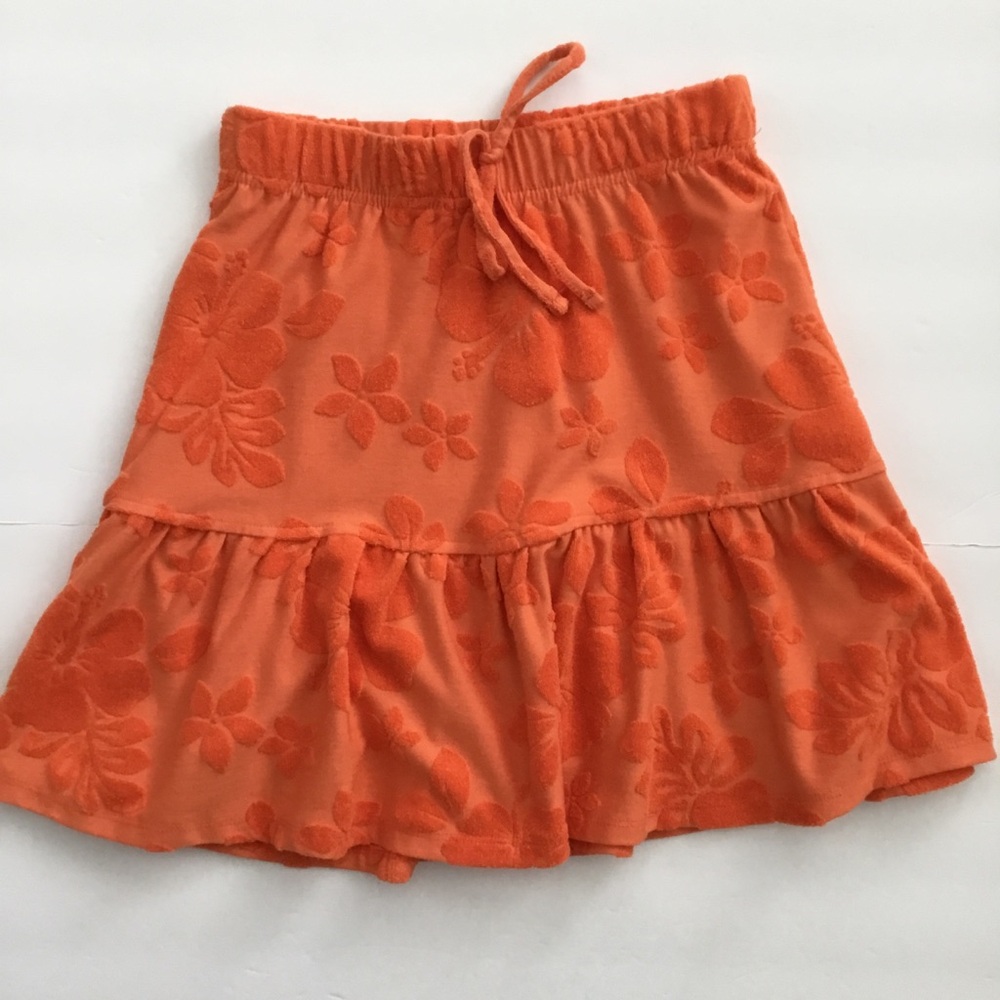 SO Kohl’s Women’s Orange Terry Cloth Skirt Size XS
